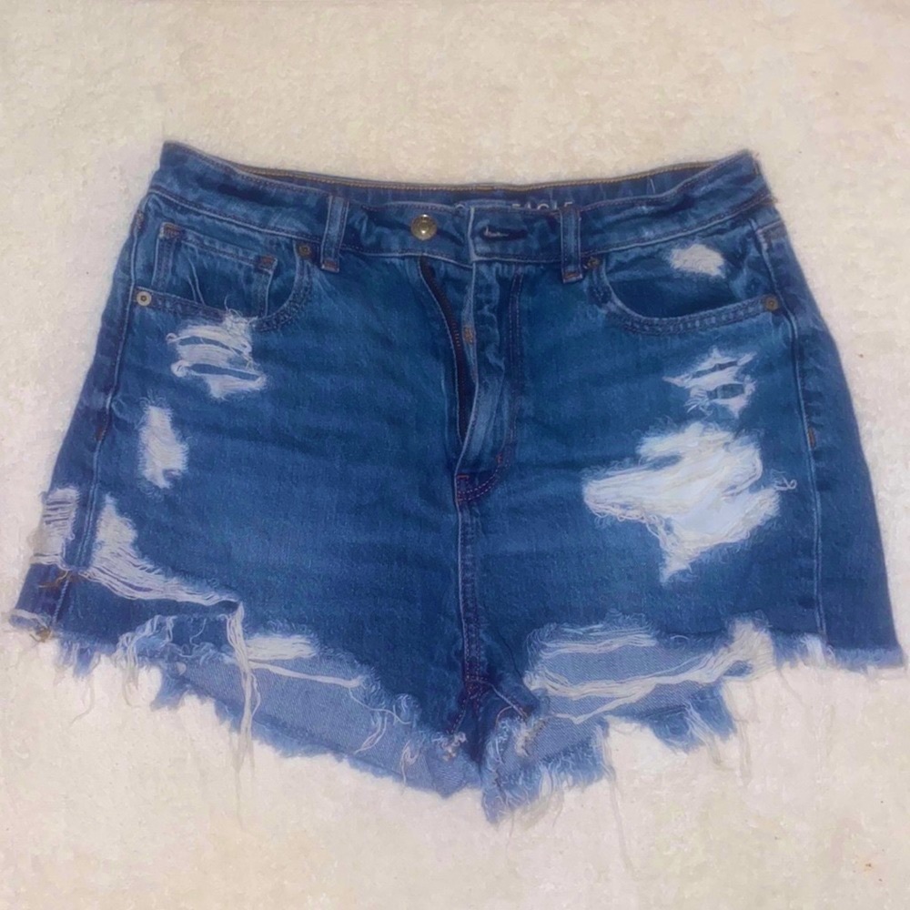 American Eagle Outfitters Distressed Mom Shorts